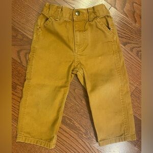 Carhartt Carpenter Jeans Sz 18 Months Brown Elastic Waist 6 Pockets